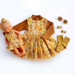 Girls Yellow Floral Sundress